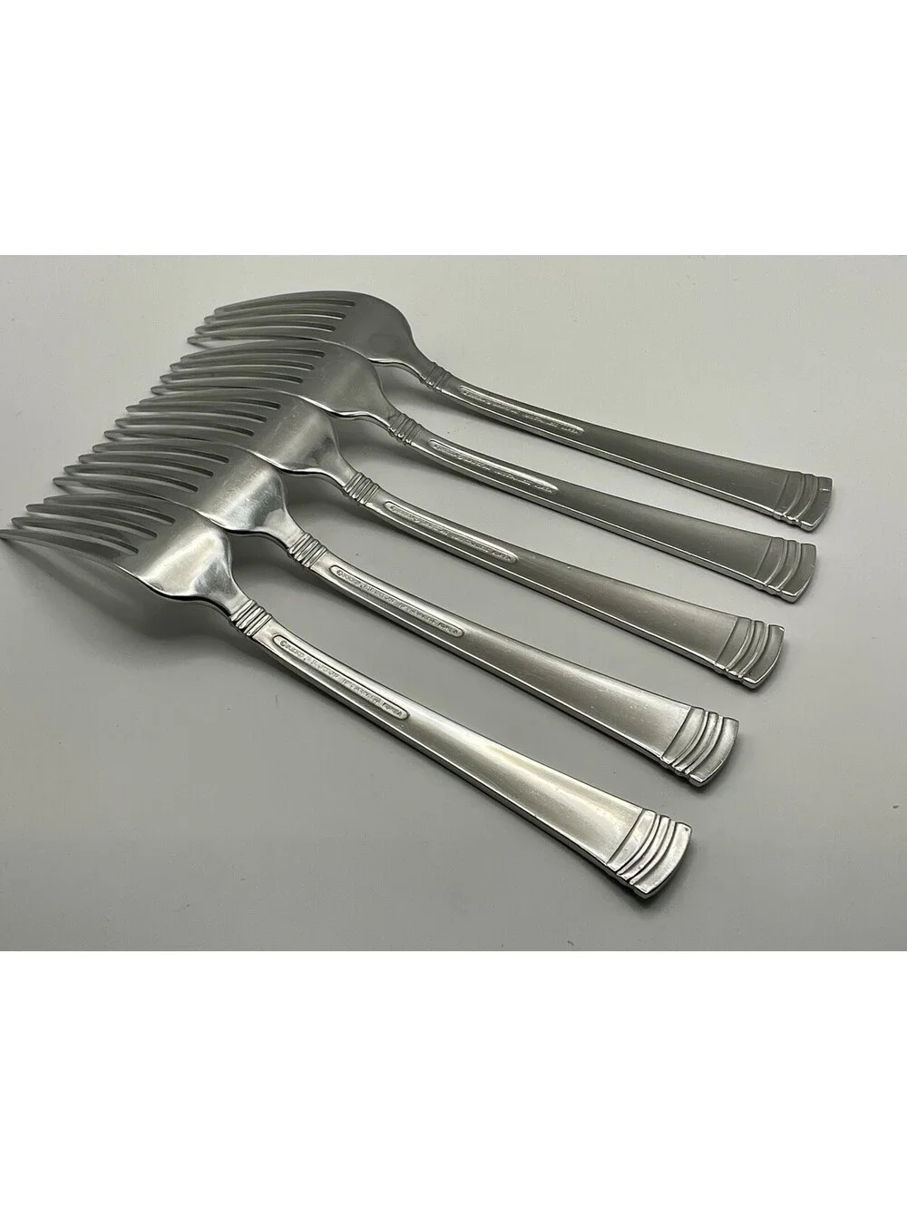 (5) Reed And Barton HOLBROOK Stainless 18/10 Korea Dinner Fork Lot ~ 8”